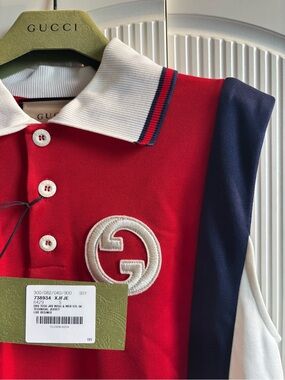 Gucci Interlocking G Jersey Polo Minidress
